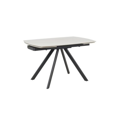 Išskleidžiamas valgomojo stalas URSA 125-180x80 cm, matinis baltas marmuras 1 Išskleidžiamas valgomojo stalas URSA 125-180x80 cm, matinis baltas marmuras 1