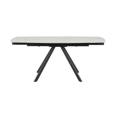 Išskleidžiamas valgomojo stalas URSA 125-180x80 cm, matinis baltas marmuras 2 Išskleidžiamas valgomojo stalas URSA 125-180x80 cm, matinis baltas marmuras 2