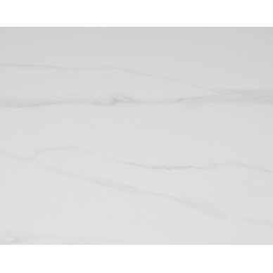 Išskleidžiamas valgomojo stalas URSA 125-180x80 cm, matinis baltas marmuras 4 Išskleidžiamas valgomojo stalas URSA 125-180x80 cm, matinis baltas marmuras 4