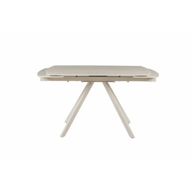 Išskleidžiamas valgomojo stalas URSA 125-180x80 cm, matinis tamsus travertinas, pilkos kojos 1 Išskleidžiamas valgomojo stalas URSA 125-180x80 cm, matinis tamsus travertinas, pilkos kojos 1