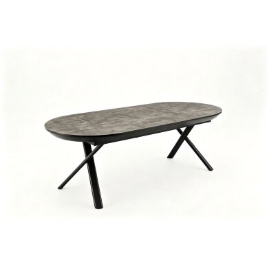 Išskleidžiamas valgomojo stalas WESTO 220-370x100 cm, tamsiai pilka 3 Išskleidžiamas valgomojo stalas WESTO 220-370x100 cm, tamsiai pilka 3