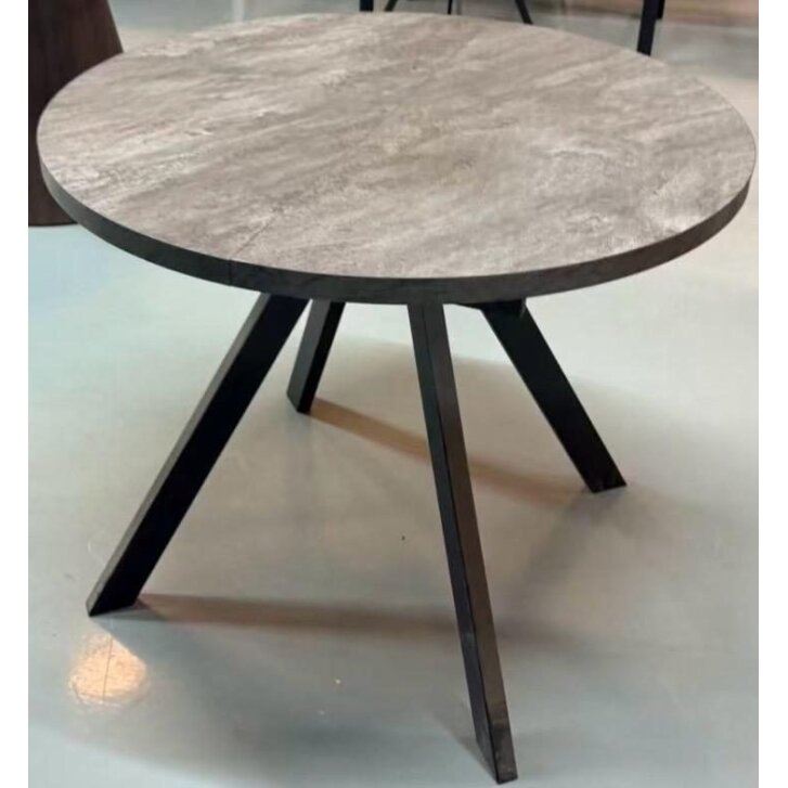 Išskleidžiamas valgomojo stalas RONDO 100-140x100 cm, juoda 4 Išskleidžiamas valgomojo stalas RONDO 100-140x100 cm, juoda 4