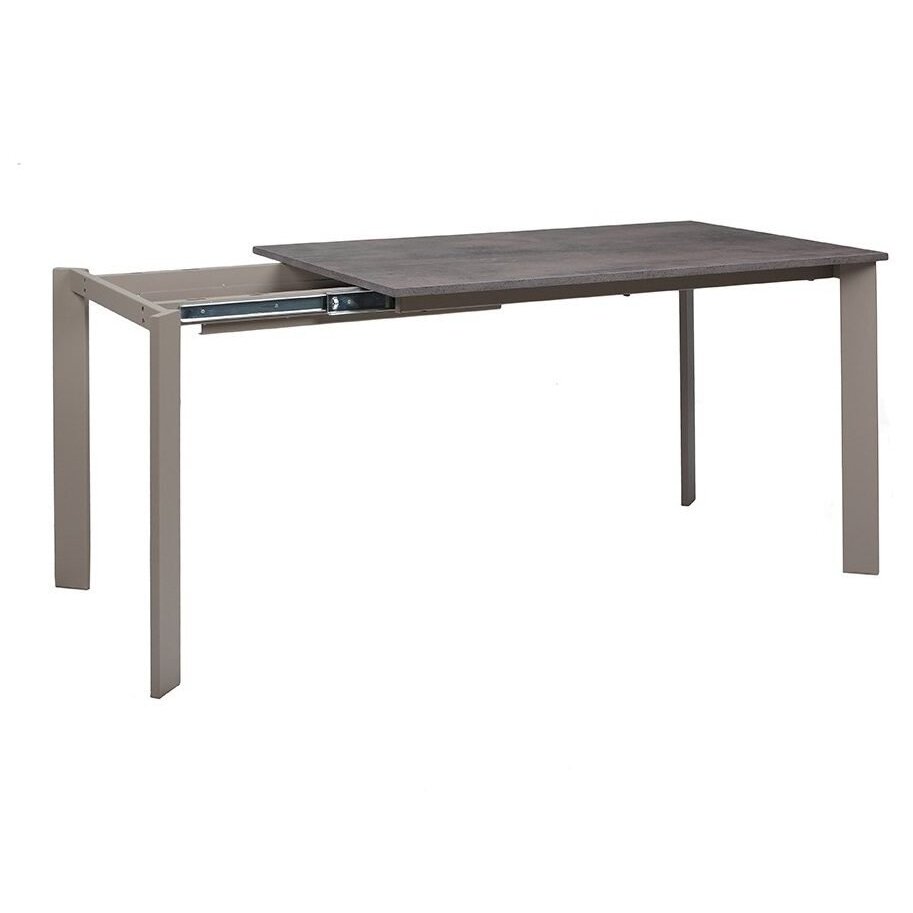 Išskleidžiamas valgomojo stalas RAMOS 120-200x80 cm, Oxyd (oksiduoto metalo efektas) 2 Išskleidžiamas valgomojo stalas RAMOS 120-200x80 cm, Oxyd (oksiduoto metalo efektas) 2
