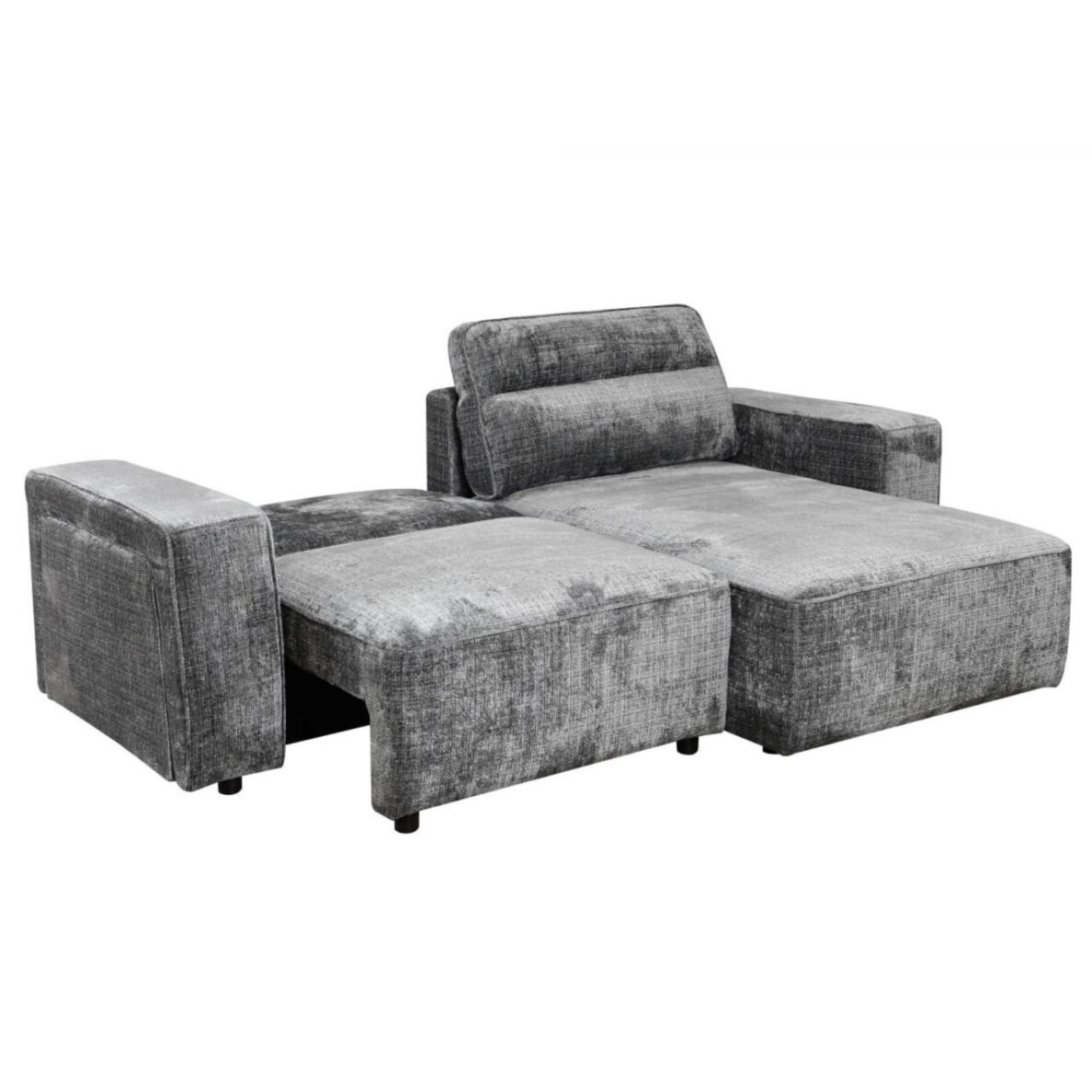 Kampinė sofa-lova RUFUS, tamsiai pilka 1 Kampinė sofa-lova RUFUS, tamsiai pilka 1