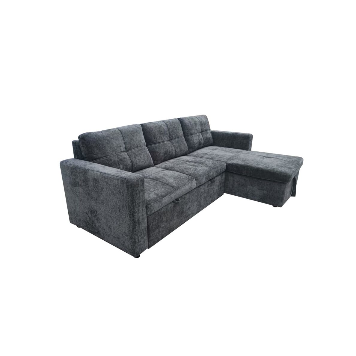Kampinė sofa-lova SOHO, tamsiai pilka 1