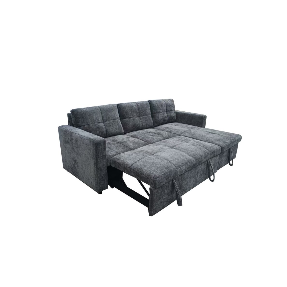 Kampinė sofa-lova SOHO, tamsiai pilka 4