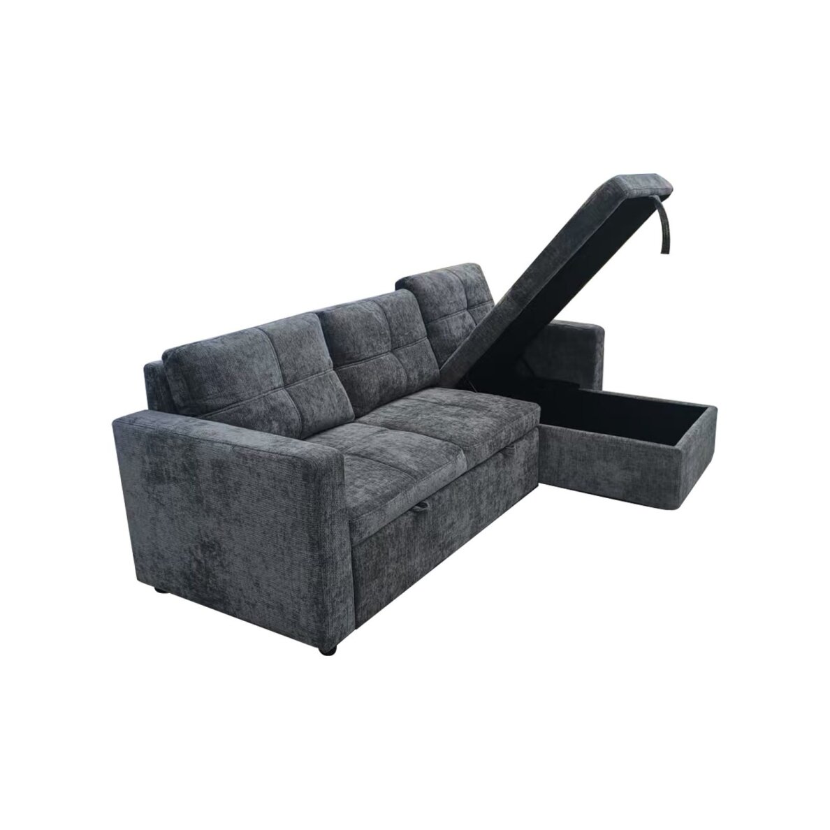 Kampinė sofa-lova SOHO, tamsiai pilka 5 Kampinė sofa-lova SOHO, tamsiai pilka 5