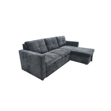 Kampinė sofa-lova SOHO, tamsiai pilka