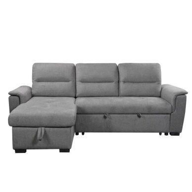 Kampinė sofa-lova KARIS, šviesiai pilka 2