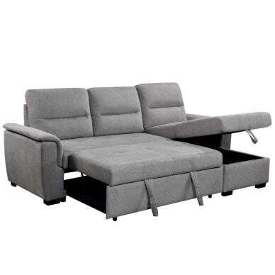 Kampinė sofa-lova KARIS, šviesiai pilka 5