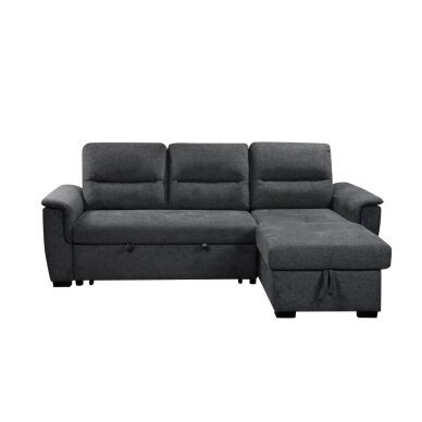 Kampinė sofa-lova KARIS, tamsiai pilka 3