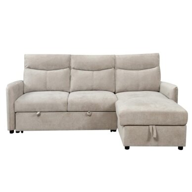 Kampinė sofa-lova LUMEN U, smėlio 3