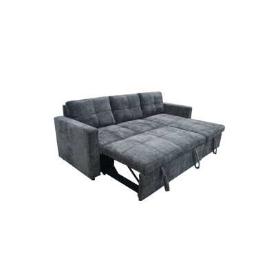 Kampinė sofa-lova SOHO, tamsiai pilka 4