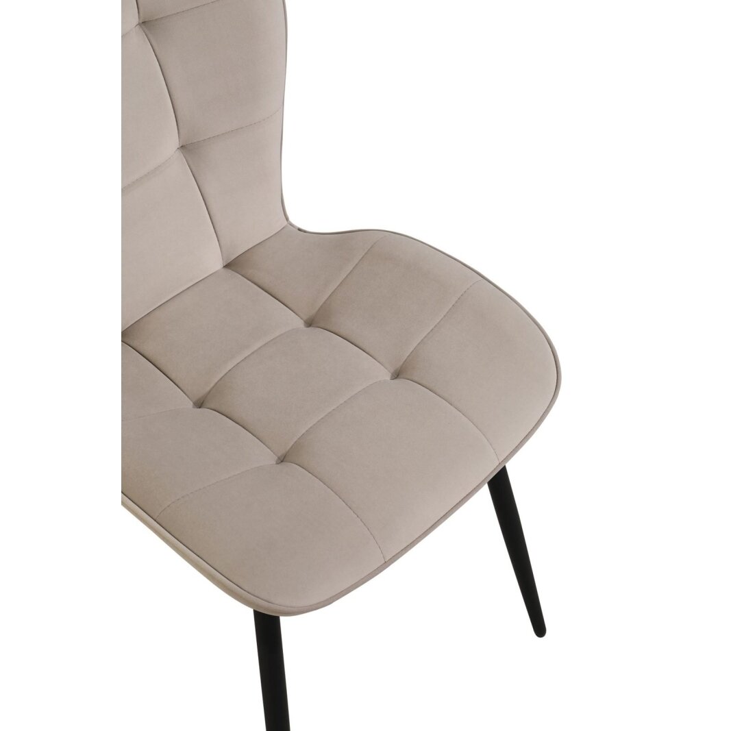 Kėdė GIO, pilkai ruda (taupe), velūrinė 5