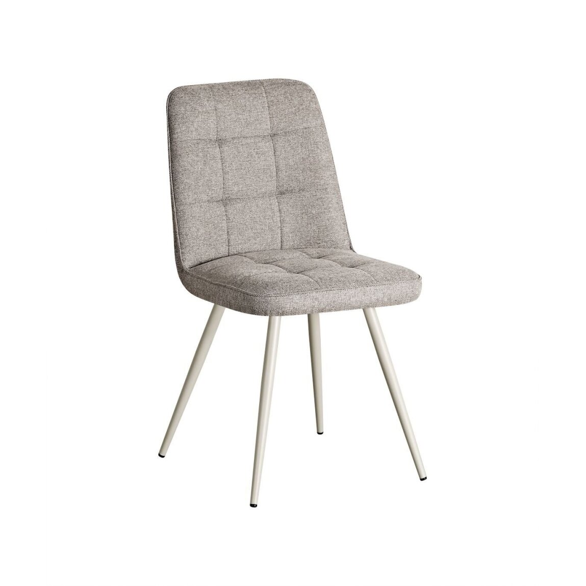 Kėdė SUN GREY, pilkai ruda (taupe), rogožka, pilkos kojos 1