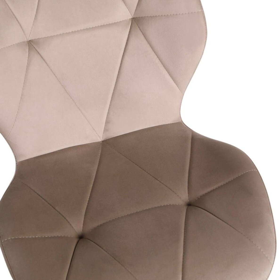Kėdė KEN, pilkai ruda (taupe), velūrinė 4 Kėdė KEN, pilkai ruda (taupe), velūrinė 4