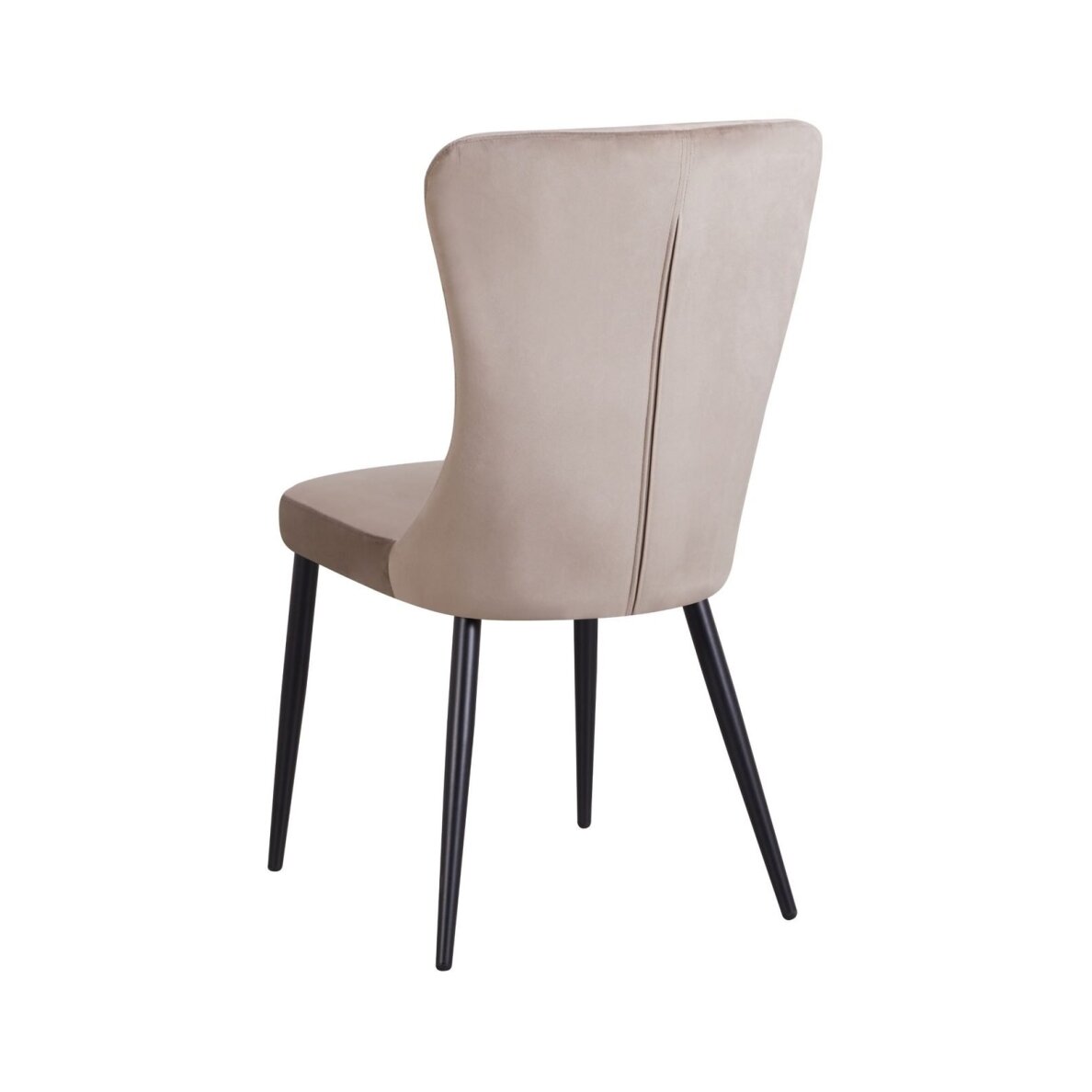 Kėdė MILA, pilkai ruda (taupe), veliūrinė 2 Kėdė MILA, pilkai ruda (taupe), veliūrinė 2