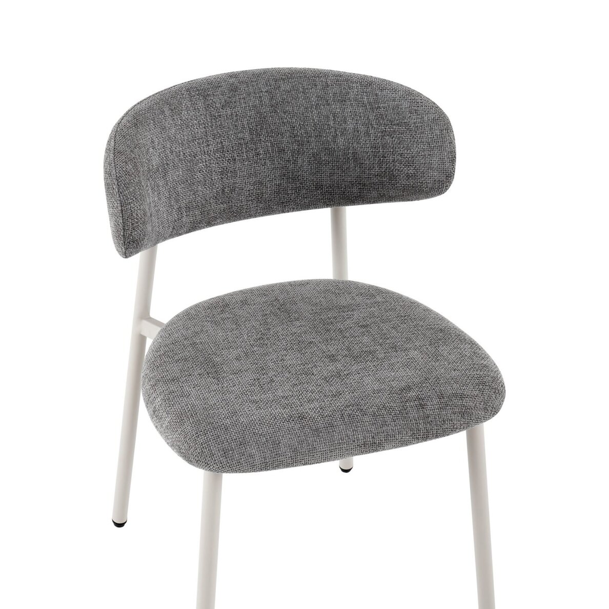 Kėdė PRIMO GREY, pilka, lininė, pilkos kojos 2