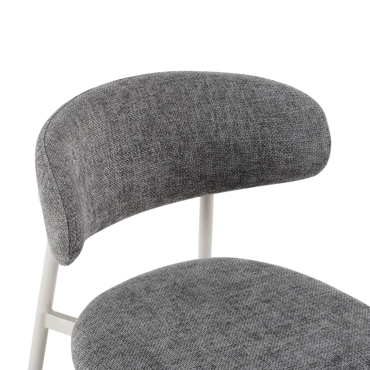 Kėdė PRIMO GREY, pilka, lininė, pilkos kojos 3 Kėdė PRIMO GREY, pilka, lininė, pilkos kojos 3