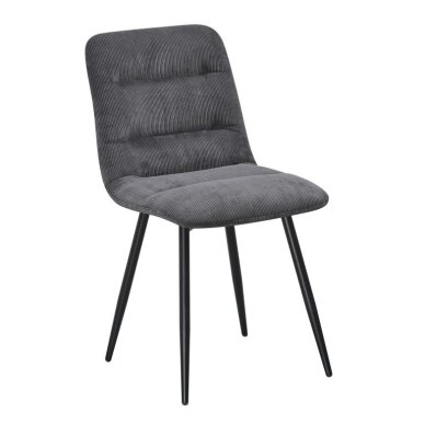 Kėdė BOS, pilka, velvetinė Kėdė BOS, pilka, velvetinė