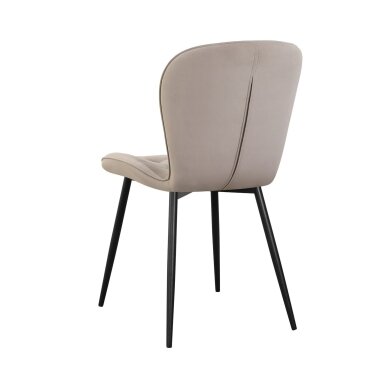 Kėdė GIO, pilkai ruda (taupe), velūrinė 3 Kėdė GIO, pilkai ruda (taupe), velūrinė 3
