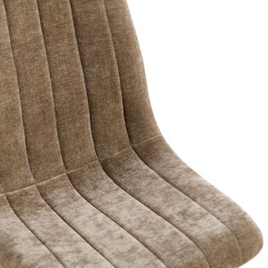 Kėdė JET GREY, ruda, lininė, pilkos kojos 2 Kėdė JET GREY, ruda, lininė, pilkos kojos 2