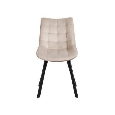 Kėdė MEL, pilkai ruda (taupe), veliūrinė Kėdė MEL, pilkai ruda (taupe), veliūrinė