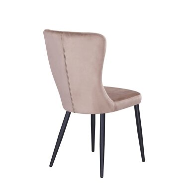 Kėdė MIA, pilkai ruda (taupe), veliūrinė 3 Kėdė MIA, pilkai ruda (taupe), veliūrinė 3