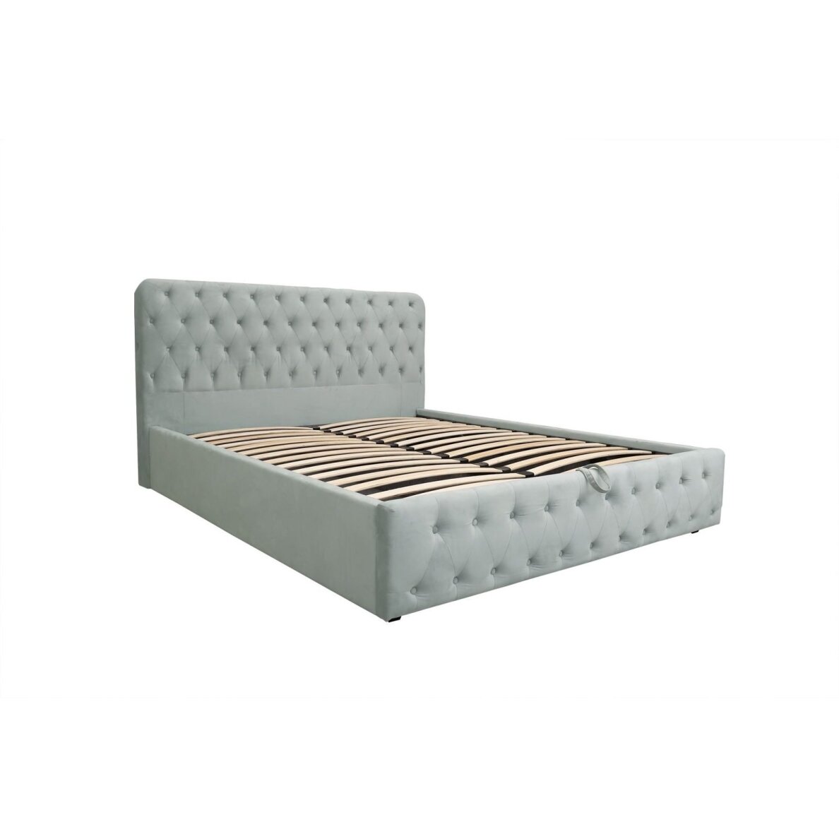 Lova su patalynės dėže BELINDA NEW 180x200 cm, pilka 1 Lova su patalynės dėže BELINDA NEW 180x200 cm, pilka 1