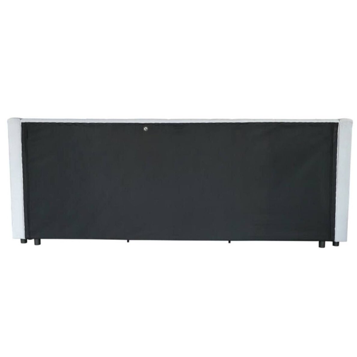Lova su patalynės dėže CAMILA 90x200 cm, šviesiai pilka 4