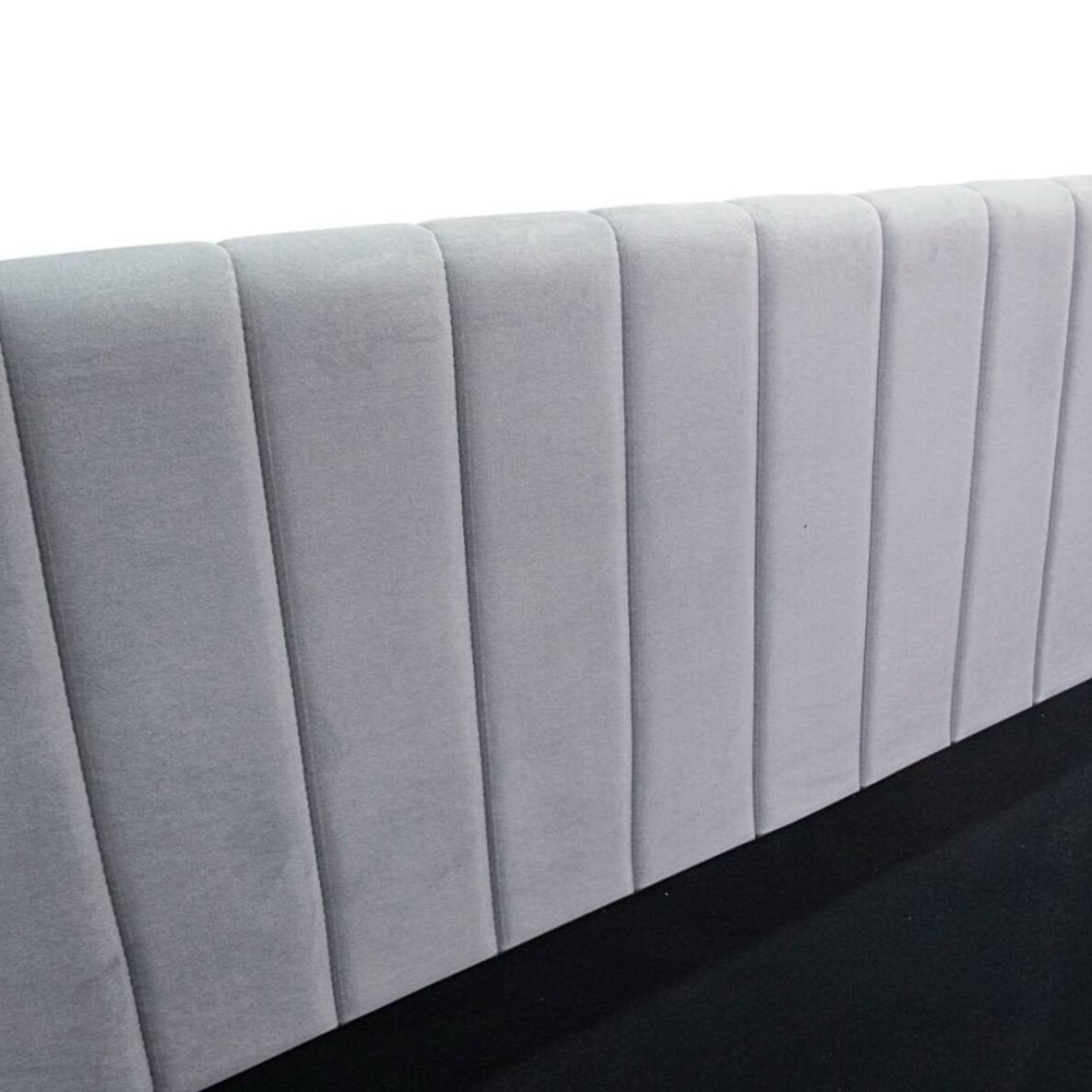 Lova su patalynės dėže OLVIA 90x200 cm, šviesiai pilka, dešininė 5 Lova su patalynės dėže OLVIA 90x200 cm, šviesiai pilka, dešininė 5