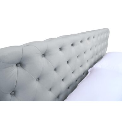 Lova su patalynės dėže BELINDA 140x200 cm, pilka 5 Lova su patalynės dėže BELINDA 140x200 cm, pilka 5
