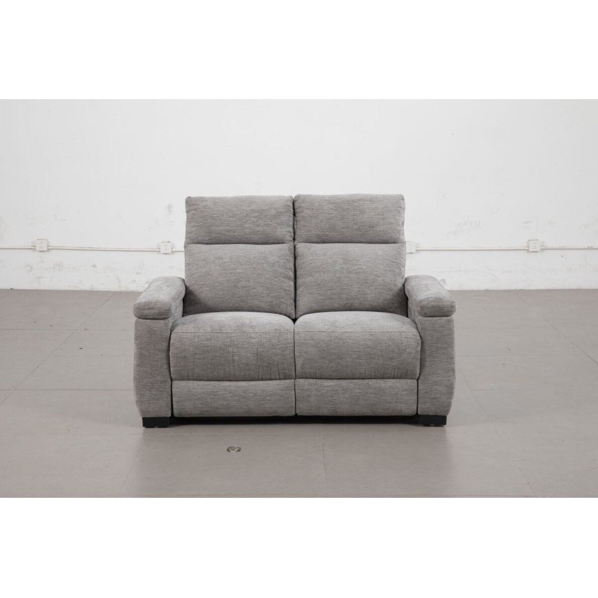 Modulinė dvivietė sofa su elektriniais reglaineriais 51592M, pilka