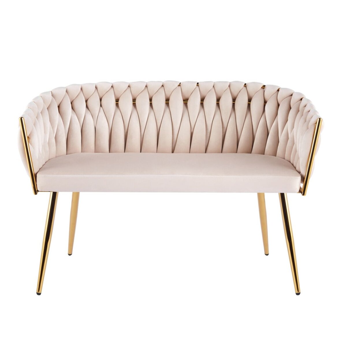 Sofa aksomas - Riviera 06 smėlinė 1 Sofa aksomas - Riviera 06 smėlinė 1