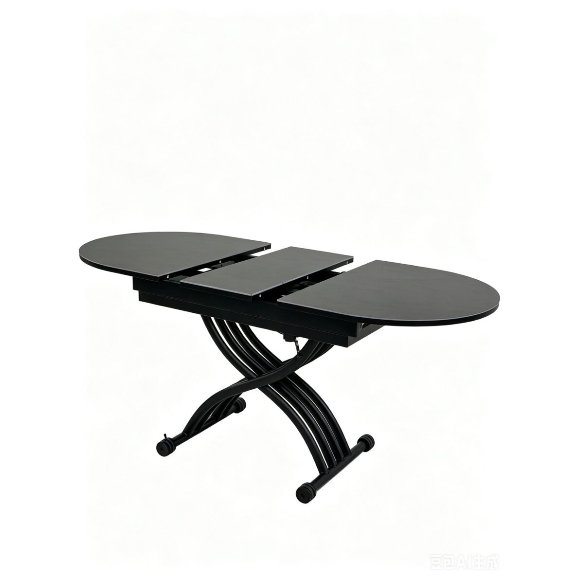 Stalas transformeris BREMEN 120-150x75 cm, tamsiai pilka 3 Stalas transformeris BREMEN 120-150x75 cm, tamsiai pilka 3