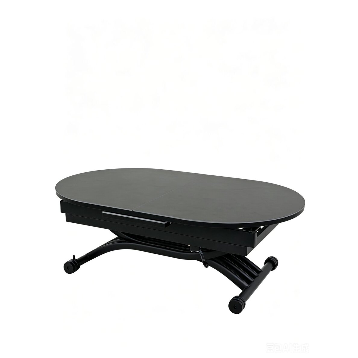Stalas transformeris BREMEN 120-150x75 cm, tamsiai pilka 4