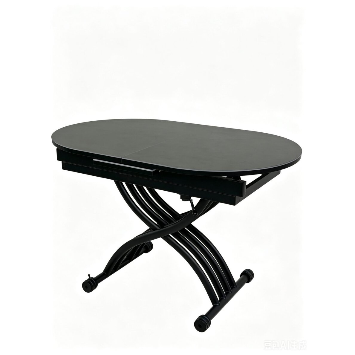 Stalas transformeris BREMEN 120-150x75 cm, tamsiai pilka