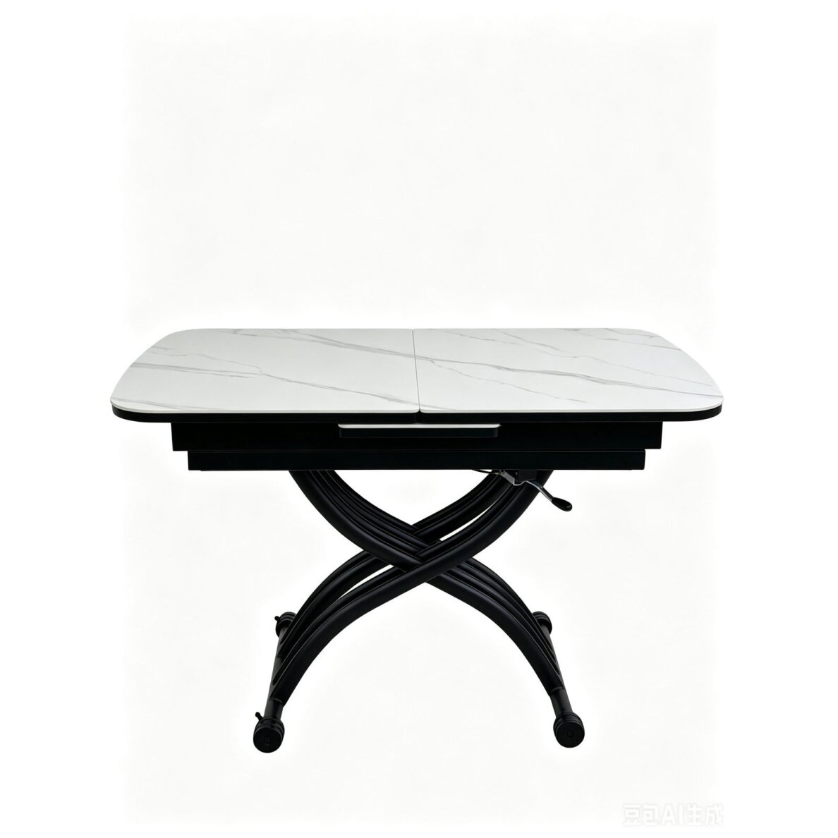 Stalas transformeris MILAN 120-150x75 cm, matinė balta 1