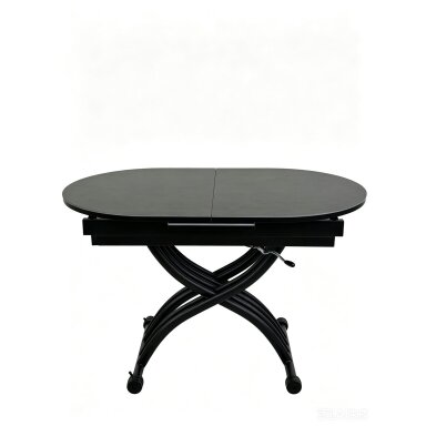 Stalas transformeris BREMEN 120-150x75 cm, tamsiai pilka Stalas transformeris BREMEN 120-150x75 cm, tamsiai pilka
