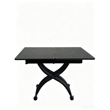 Stalas transformeris NANT 100x57-114 cm, matinė juoda Stalas transformeris NANT 100x57-114 cm, matinė juoda