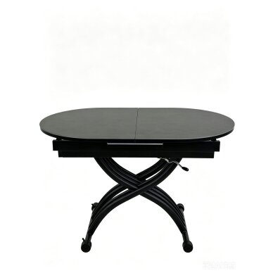 Stalas transformeris BREMEN 120-150x75 cm, tamsiai pilka 1 Stalas transformeris BREMEN 120-150x75 cm, tamsiai pilka 1