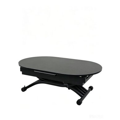 Stalas transformeris BREMEN 120-150x75 cm, tamsiai pilka 4 Stalas transformeris BREMEN 120-150x75 cm, tamsiai pilka 4