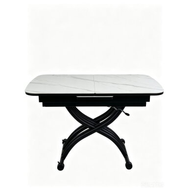 Stalas transformeris MILAN 120-150x75 cm, matinė balta 1