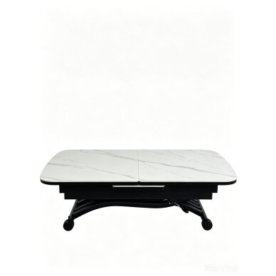 Stalas transformeris MILAN 120-150x75 cm, matinė balta