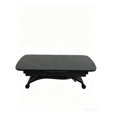 Stalas transformeris MILAN 120-150x75 cm, matinė juoda 2