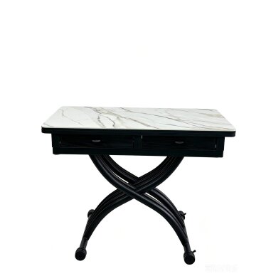 Stalas transformeris NANT 100x57-114 cm, balta su auksu 5 Stalas transformeris NANT 100x57-114 cm, balta su auksu 5