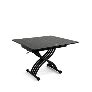 Stalas transformeris NANT 100x57-114 cm, matinė juoda 2