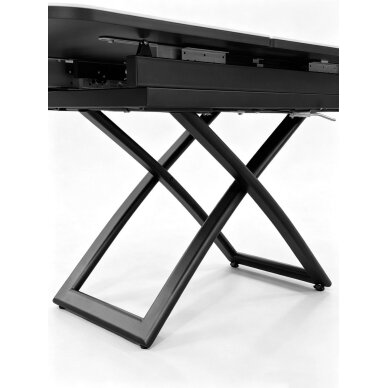 Stalas transformeris SPLIT 120-150x75 cm, balta su auksu 6 Stalas transformeris SPLIT 120-150x75 cm, balta su auksu 6