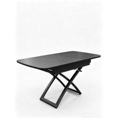 Stalas transformeris SPLIT 120-150x75 cm, matinė juoda 4