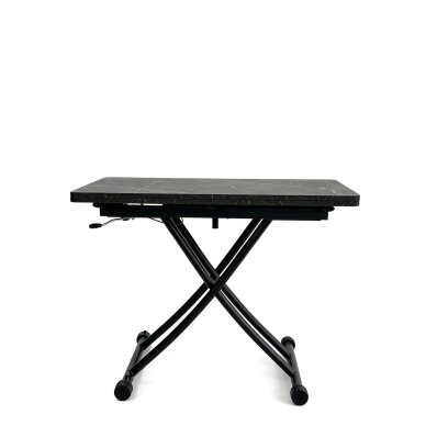 Stalas transformeris ULM 100x57-114 cm, juoda su auksu 1